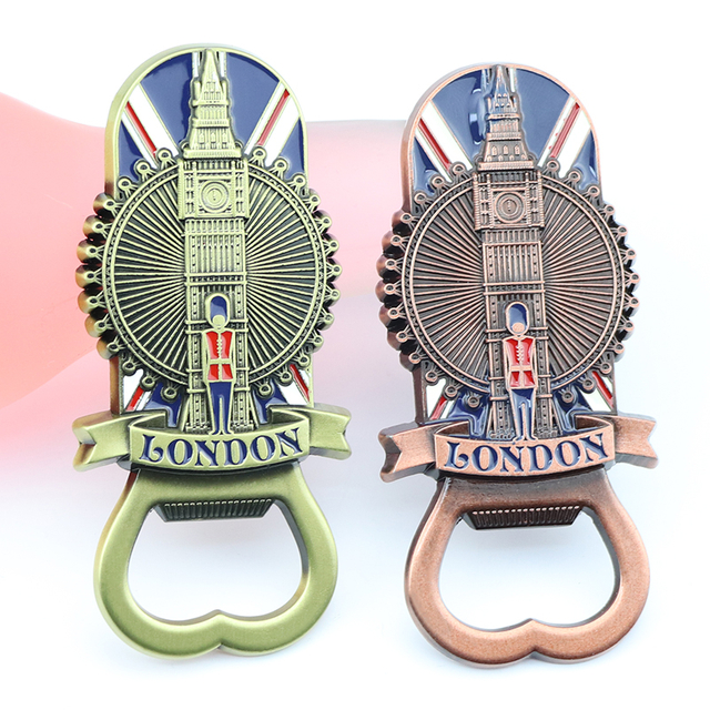 Personalized Custom London Souvenir 3d Metal Bottle Opener Fridge Magnets