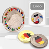 Customized Engraved Logo Sliver Gold Commemorative Coin Metal Souvenir Coin