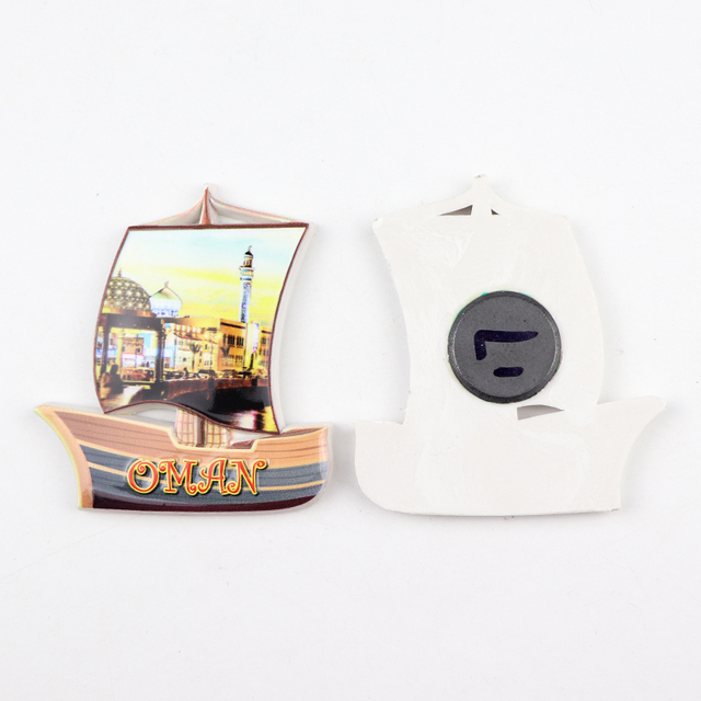 Customized Made Countries Oman Souvenir 3d Resin Fridge Magnet