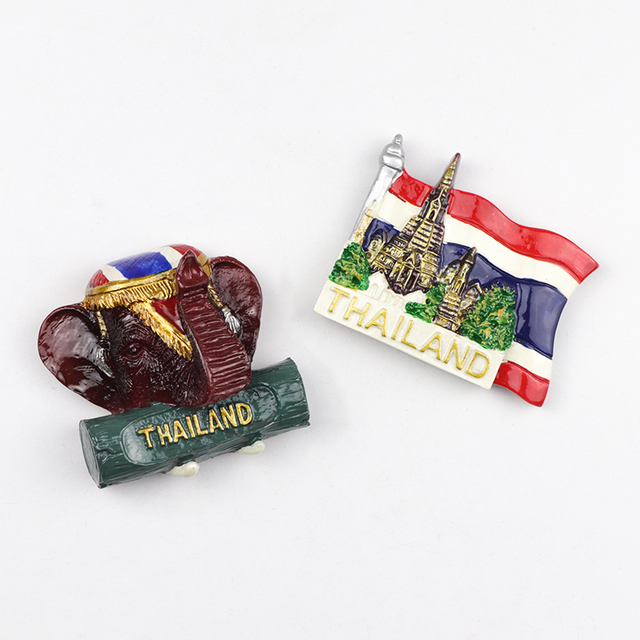 Customized Made Thailand Souvenirs Resin Magnet 3d Polyresin Fridge Magnets