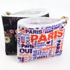 Custom Printed Logo Souvenir Polyester Mini Wallet Pouch Bag Coin Purses with Zipper
