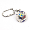 Custom Logo Country City Souvenir Keychain Dice Rotate Keyring Spinning Metal Key Chain
