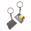 Custom Design Zinc Alloy Belgium Brussels Souvenir Gifts Keyring Metal Keychain