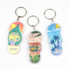 Custom Logo Beach Souvenir Photo Frame Transparent Acrylic Keychain Key Rings