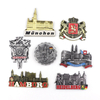 Custom Made European Country Cities Tourism Souvenir 3D Metal Refrigerator Fridge Magnet
