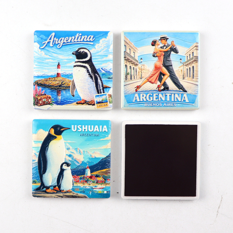 Custom Made Argentina Souvenirs Fridge Magnet City Themed Travel Souvenir Ceramic Magnets