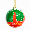 Personalized Custom Logo Souvenir Christmas Tree Ball Bauble Hanging Ornament for Xmas Decoration
