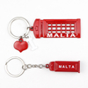 Factory Customized Made Malta Souvenir Tourist Gift Keychain 3D Metal Key Chain