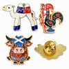Custom Countries City Landmark Souvenir 3D Enamel Metal Badge Lapel Pin Manufacturer