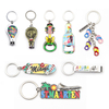 Wholesale Custom Logo Design Epoxy Enamel Metal Island Tourist Souvenir Beach Keychain