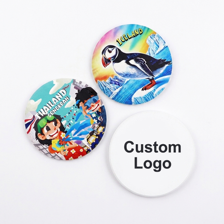 Custom Countries City Tourist Souvenir Absorbent Waterproof Tea Beer Cup Ceramic Coaster for Drink