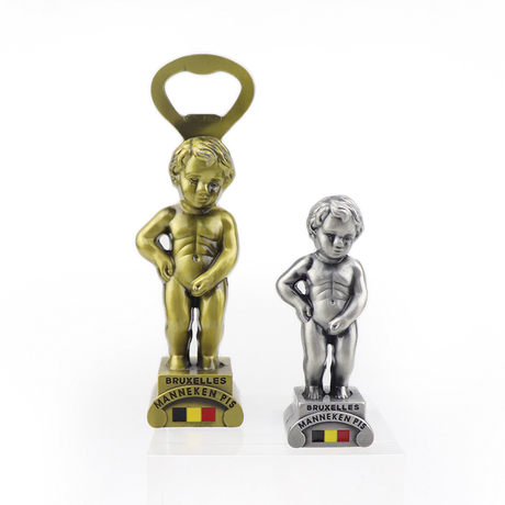 Manufacturer Custom Design Belgium Brussels Souvenir Travel Gift Metal Figurine Mini Ornament Statue