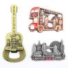Manufacturer Custom Design London Bus Tourist Souvenir 3D Metal Refrigerator Fridge Magnet