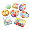 Custom Logo Various Shape Beach Island Bahamas Souvenir Crystal Glass Fridge Magnet