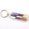 Wholesale Custom Logo Printing Beach Souvenir Key Chain Clear Acrylic Keychain