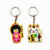 Wholesale Custom Logo Silicone PVC Keychain Dubai Tourist Souvenir Rubber Key Chain