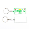 Custom Logo Cancun Mexico Tourist Souvenir 3D Silicone PVC Key Chain Soft Rubber Keychain
