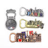 Custom Design France Paris Souvenir 3d Metal Fridge Magnetic Bottle Opener Magnet