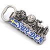Custom Your Idea Design Sweden Souvenir Metal Beer Bottle Opener Fridge Magnet