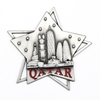 OEM Custom Your Idea Design Zinc Alloy Metal 3d Tourist Souvenir Qatar Fridge Magnet