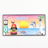 Custom Logo Beach Island Bahamas Souvenir Aluminum Cities Car License Plate Magnet for Fridge Decor
