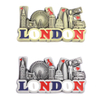Personalized Design London Tourist Souvenir Custom 3D Metal Ref Fridge Magnet