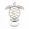 Customized Design Beach Souvenir Turtle Shaped 3D Metal Beer Bottle Opener Fridge Magnet