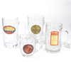 Custom Engraved Logo Glass Cup Travel Souvenir Gifts Glass Stein Beer Mug with Handle
