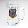 Customized Logo Tourist Souvenir Glass Beer Stein Mug with Handle