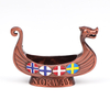 Customized Logo Viking Ship Model Souvenir Mini Sculpture Metal Figurine Statue