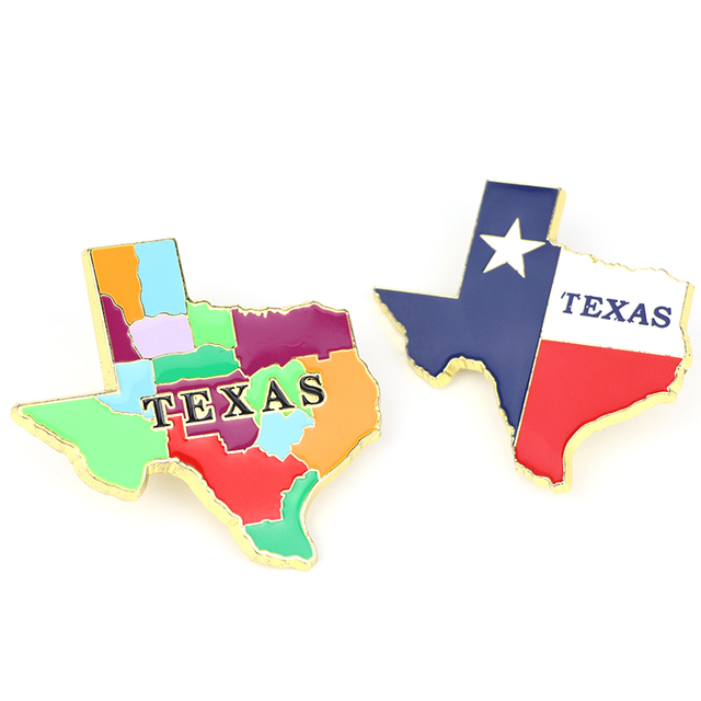 Custom Design Texas Souvenirs Magnet 3d Zinc Alloy City Souvenir Metal Fridge Magnet