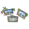 Custom Design Beach Souvenir Decorative Glitter Metal Picture Photo Frame