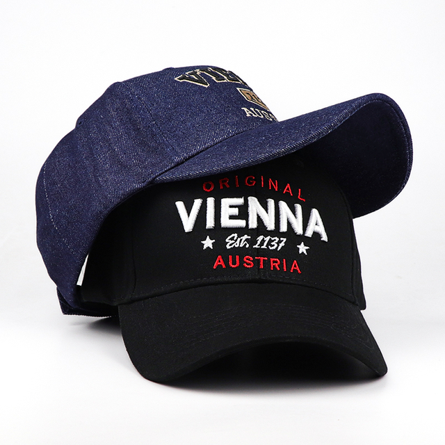 Customized Logo Panel Austria Vienna Souvenir Sports Snapback Baseball Hat Caps