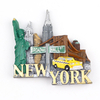 Customized Made 3d Resin Souvenir Magnet New York City Tourist Magnet Polyresin Fridge Magnet