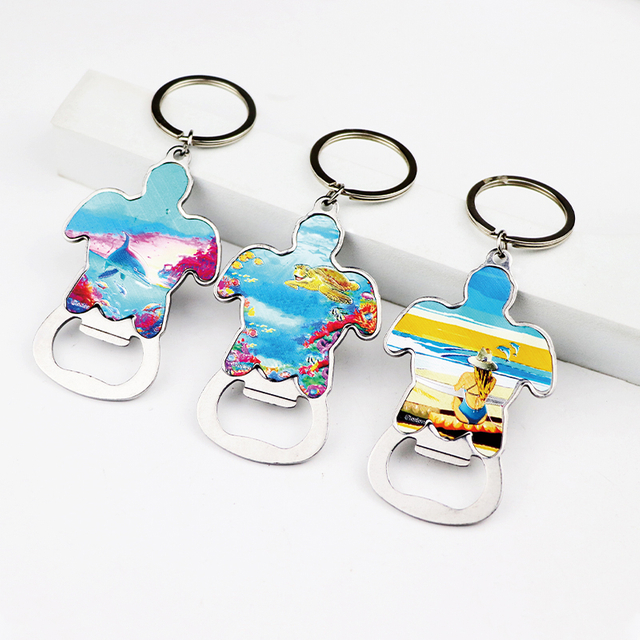 Personalized Logo Turtle Beach Souvenir Metal Keyring Custom Bottle Opener Keychain
