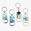 Custom Printed Beach City Island Bahamas Souvenir Metal Bottle Opener Keychain with Logo