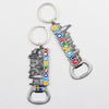 Customised Made Sweden Stockholm Souvenir Metal Key Chain Beer Bottle Opener Keychain