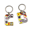 Customized Logo Germany City Frankfurt Munich Souvenir Spinning Rotate Keychain Metal Key Chain