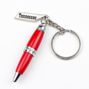 Customized Logo Souvenir Mini Pen Keychain Multicolor Ballpoint Pens with Charms