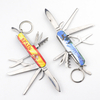 Custom Logo Metal Souvenir Multipurpose Knife Keychain Multi Tool Folding Pocket Knife