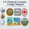 Custom Logo Design Portugal Lisbon Fridge Magnet Souvenir Ceramic Refrigerator Magnet