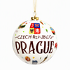 Personalized Custom Logo Souvenir Christmas Tree Ball Bauble Hanging Ornament for Xmas Decoration