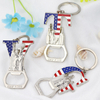Personalized Design Zinc Alloy New York Souvenir Metal Key Chain Custom Alphabet Letter Initial Keychain