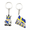 Factory Customized Design Stockholm Sweden Souvenirs Tourist Key Chain Metal Keychain