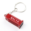 Factory Customized Made Malta Souvenir Tourist Gift Keychain 3D Metal Key Chain