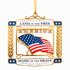 Custom Logo Souvenir Gifts Gold Silver Brass Christmas Tree Ornaments for Hanging Decoration