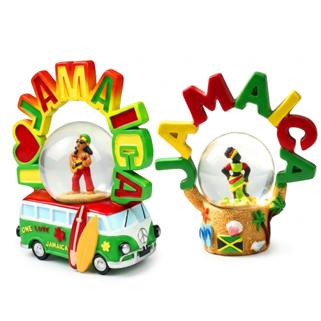 Manufacturer Custom Design Creative Jamaica Souvenir Snow Globe Resin Crafts Snowball