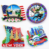 Custom Design Logo New York Souvenir Resin Magnet Countries City Polyresin 3D Fridge Magnets
