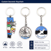 Custom Design Zinc Alloy Countries Estonia Tourist Souvenir Keychain Metal Key Chain