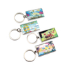 Custom Printing Logo Puerto Rico Tourist Beach Souvenir Epoxy Keychain Metal Key Chain